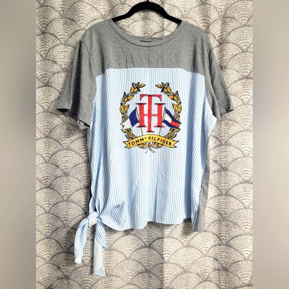 Tommy Hilfiger Women's Nautical Tee/Blouse Plus Size XXL - Picture 1 of 6